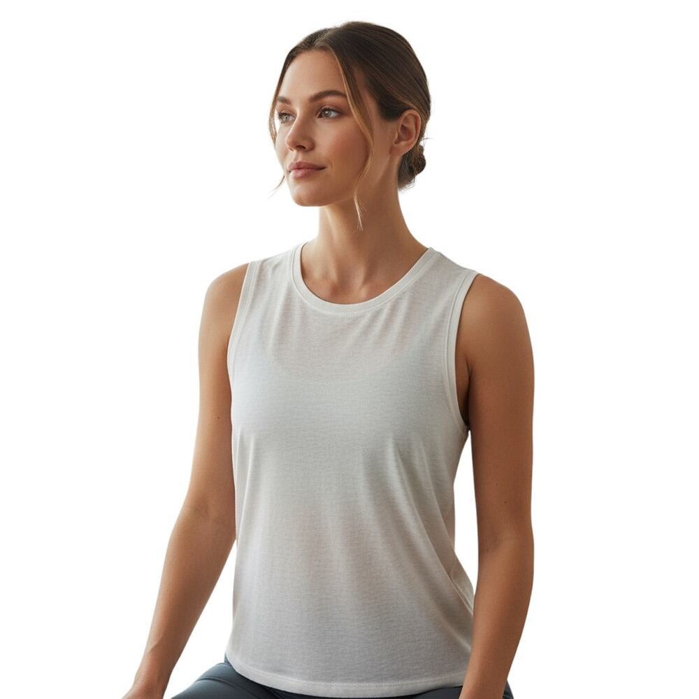 Vitality x Cosmopolitan Unisex Sleeveless Tank Top – White Heather, Size XS